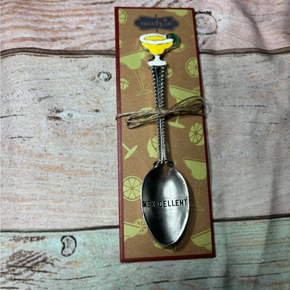 New Mud Pie Margarita Enamel Salsa Spoon